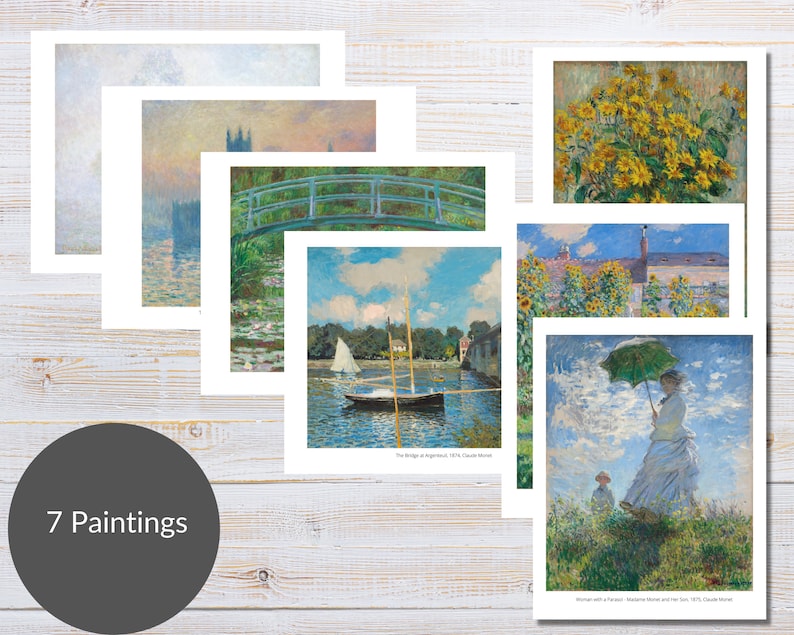 Claude Monet Art Study | Charlotte Mason Inspired Morning Basket ...