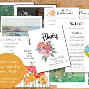 Charlotte Mason Morning Time  |  Flowers and Nature Study Morning Basket Resources  |  Homeschool Poem and Art Study