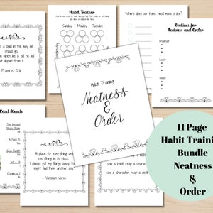Charlotte Mason Habit Training |  Neatness and Order Habit Training |  Habit Training for Families