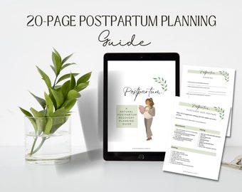 Postpartum Planning Guide  |  Natural Postpartum Recovery Journal