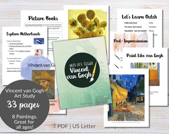 Vincent van Gogh Kunststudie |  Charlotte Mason inspirierter Morgenkorb |  Homeschool Bildstudie