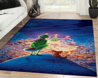 Grinch Dog Max Christmas Area Rug, Christmas Rectangle Rug, Christmas Decoration, Christmas Gift, Holiday Gift, Xmas Carpet, Home Decor Rug
