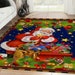 Christmas Santa Claus Rectangle Rug, Merry Christmas Area Rug ...
