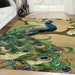 Peacock Vingtage Rectangle Rug, Peacock Area Rug, Peacock Carpet, Large ...