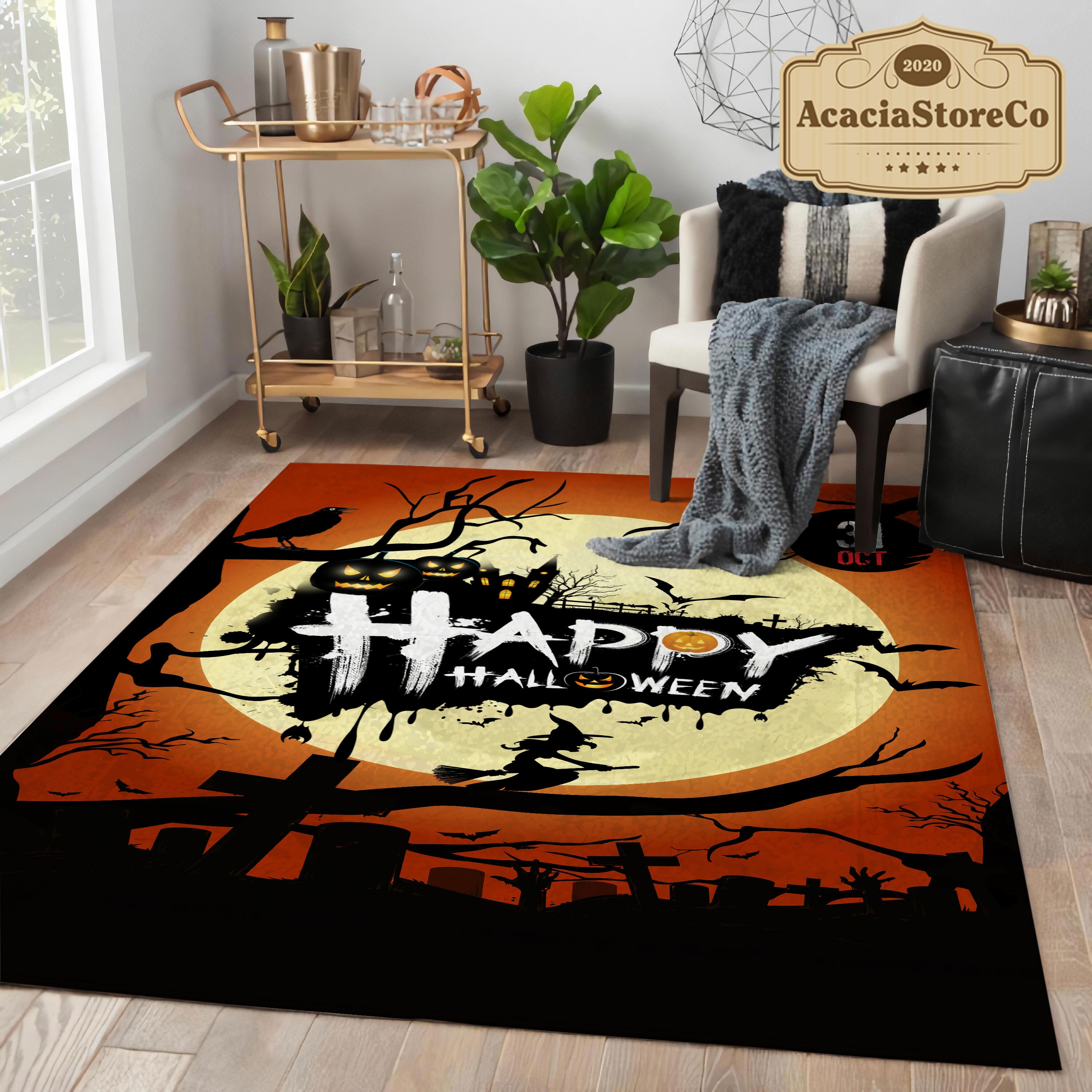 Happy Halloween 31 Oct Area Rug, Halloween Carpet, Halloween Decoration ...