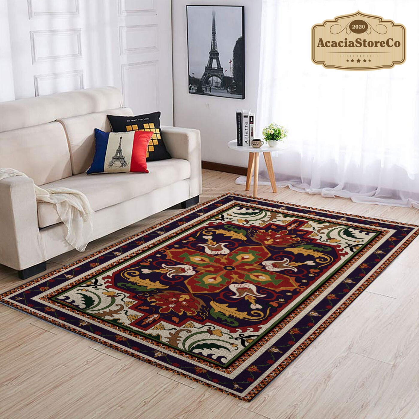 Rectangle Rug With Pattern Oriental Seamless Pattern Area Rectangle Rug, Large Vintage Rug, Rugs ...