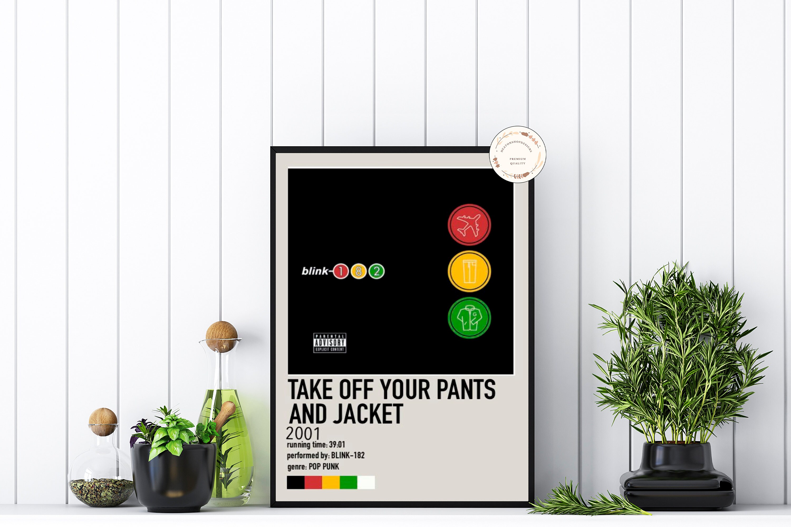 Take off Your Pants and Jacket Album Poster Album Blink 182 Etsy