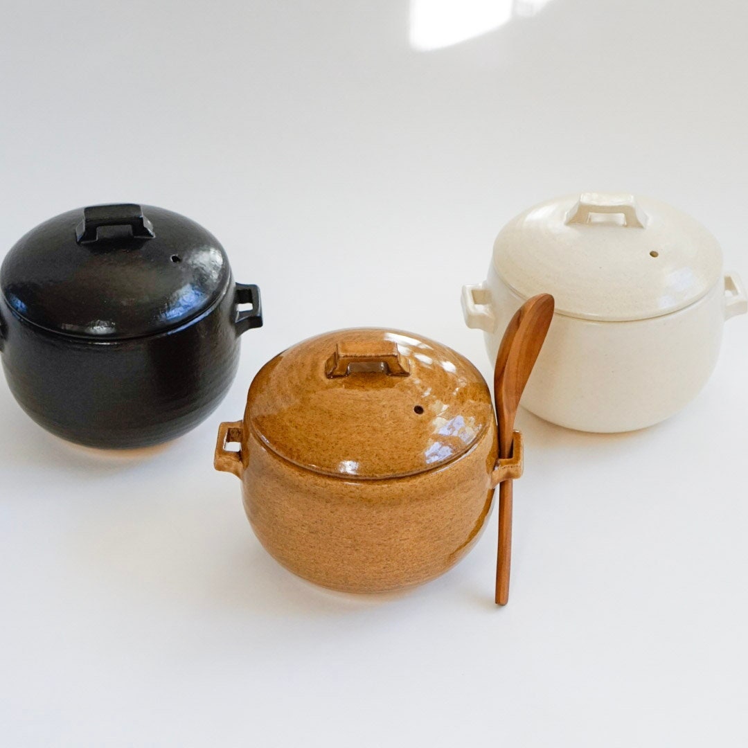 Japanese Rice Pot Ricecooker Pot Ironworks 2L Wooden Lid Cast Iron Pot 3  Cup,mothers Day Gift 