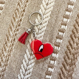 Bad Bunny ‘Un Verano Sin Ti’ themed keychain with tassel
