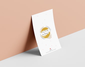 Veux-tu être ma témoin : carte à gratter annonce de mariage