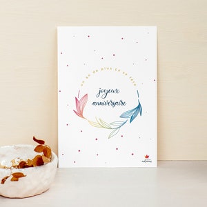 Postcard with Happy Birthday envelope