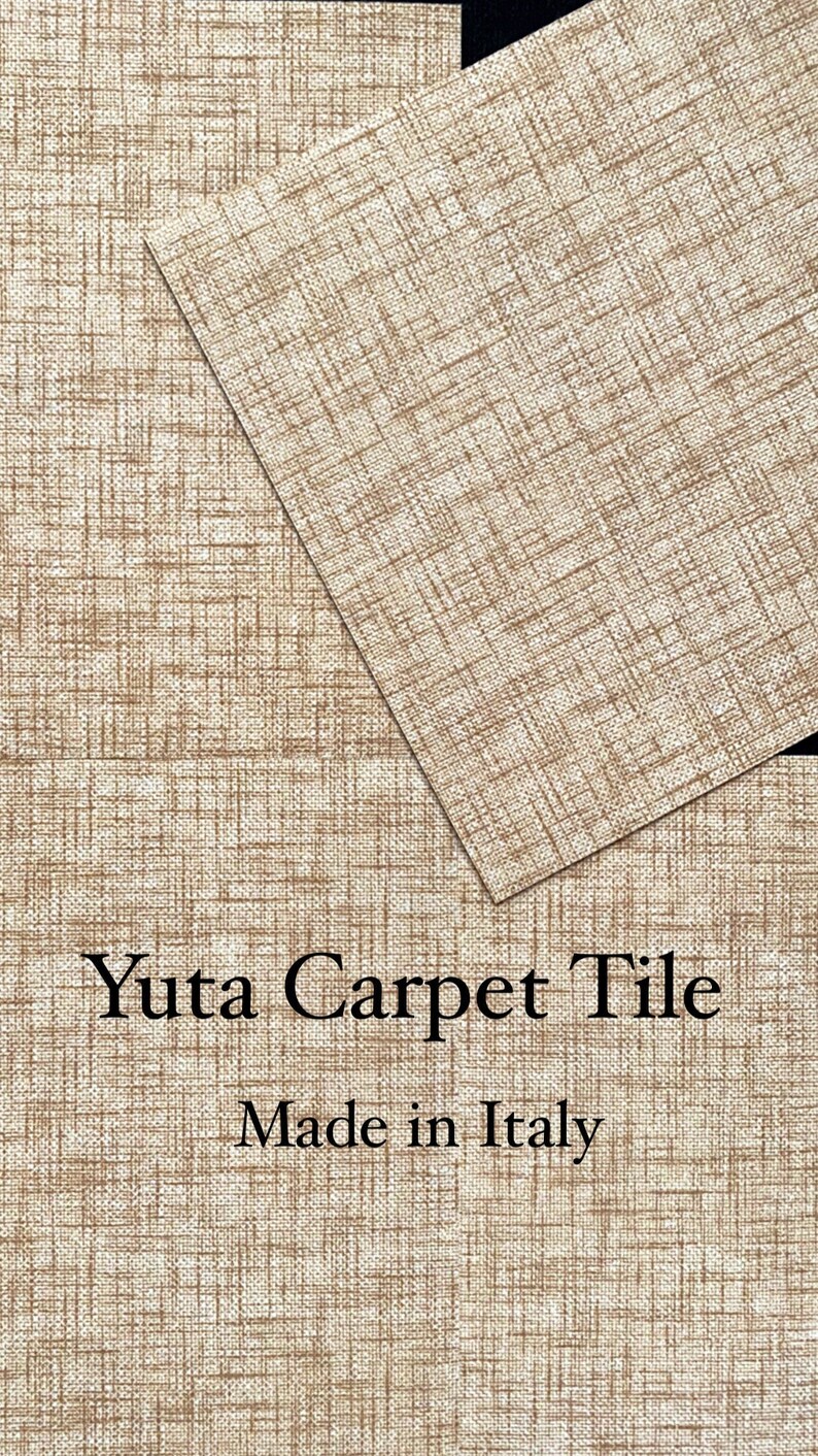 Jute Carpet Tile Tiles 50 X 50 Cm, With Antibacterial and Antistain