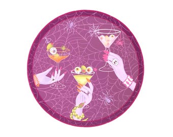 Haunted House Halloween Paper Plates | Spooky Shaped Trick or Treat Party Tableware