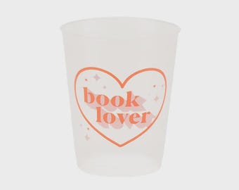 Book Lover Flex Cups: Book Club Party Decorations (8ct)