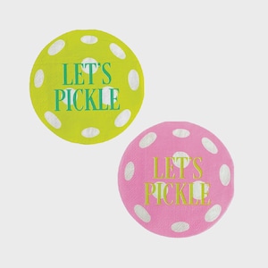 Pickleball Social Club Let&#39;s Pickle Paper Cocktail Napkins, 16ct | Pickleball Party Supplies, Pickleball Party, Pickleball Bachelorette