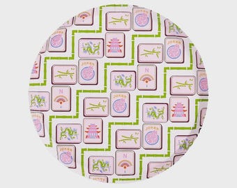 Mahjong Dessert Plates | Mahjong Party Supplies | Ladies Luncheon Plates | American Mahjong Decor | Chinoiserie Game Night Decor