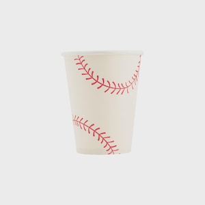 Baseball Cups, 8ct | Paper Party Cups, Baseball Birthday, Rookie Birthday, Boy 1st Birthday, All Star Party, Baseball Party Decorations