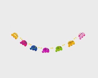 Diwali Elephant Banner, 5ft | Bollywood Party Decorations