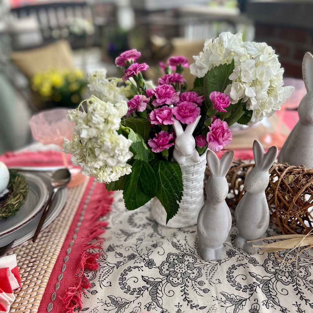 Easter Vase Easter Bunny Flower Vase Easter Centerpiece for an Easter