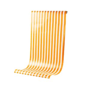 Orange Striped Paper Table Runner, Citrus Party Tableware Roll, Fall Decor