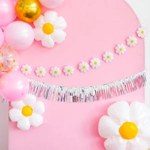 Disco Daisy Puffy Felt Banner Set | Daisy Banner, Daisy Party Decor, Flower Birthday, Daisy Garland, Retro Groovy Decorations, 70s Theme