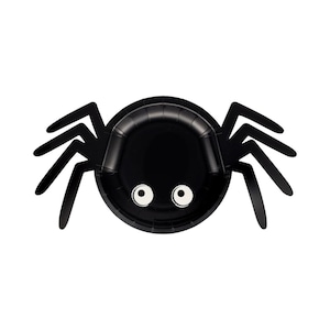 Spider Shaped Paper Plates, 8ct | Halloween Party, Paper Halloween Plates, Halloween Paper Plates, Halloween Party Supplies