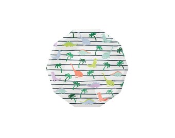 Dinosaur Paper Plates | Small Birthday Party Snacks (Pack of 10)
