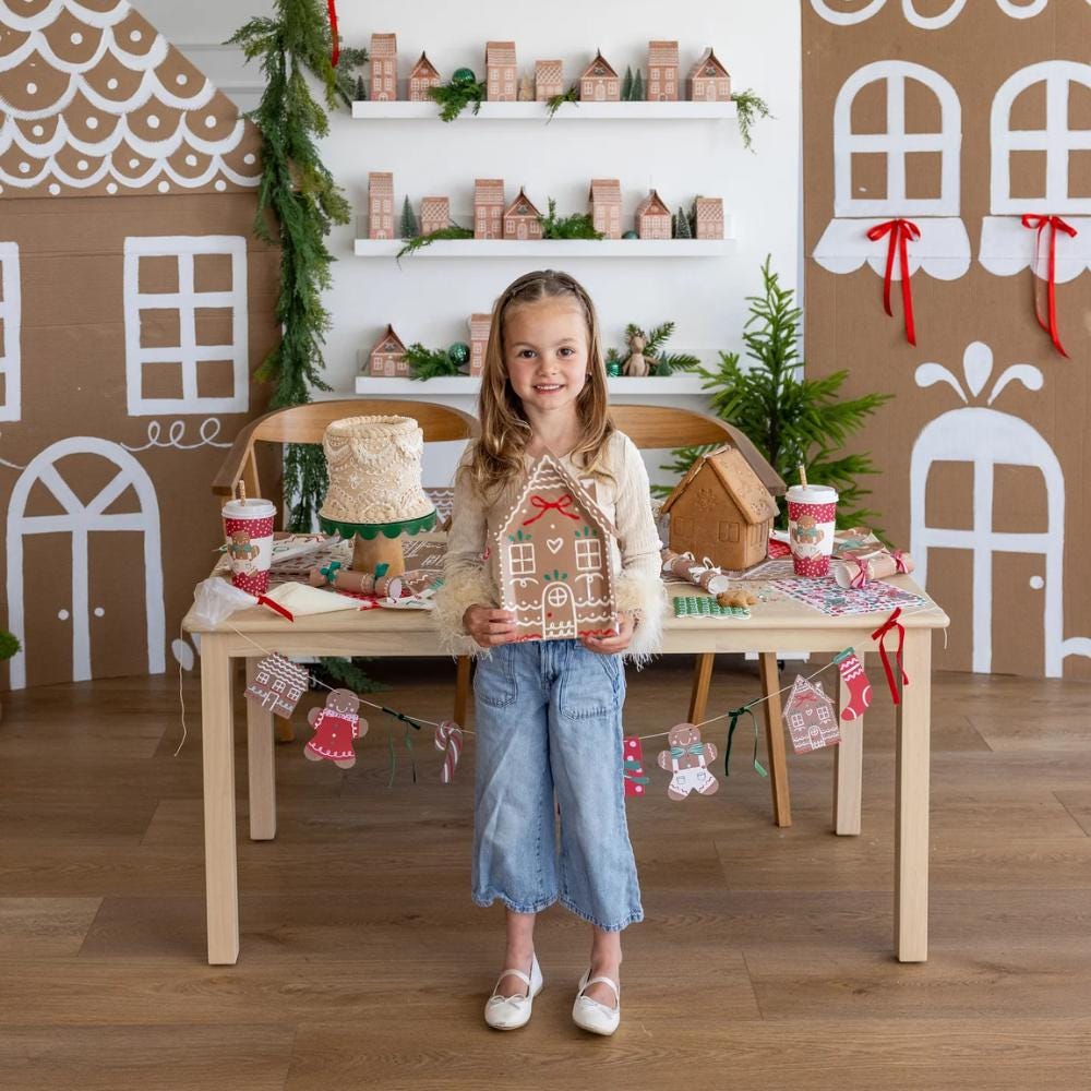 Gingerbread House Christmas Paper Plates, Set of 8 - Etsy