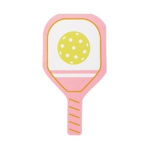 Pink Pickleball Paddle Paper Napkins 18ct - Pickleball Birthday | Pickleball Party Supplies | Pickleball Party | Pickleball Bachelorette
