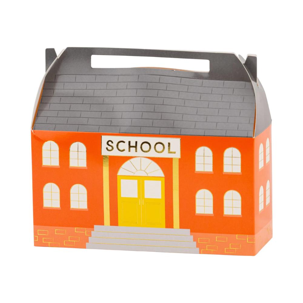 Back to School School House Treat Box, 8ct | Back to School Party Supplies, Classroom Party Favor Bags, Back to School Party Favor Bags