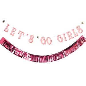 Let&#39;s Go Girls Bachelorette Banner | Last Rodeo Bachelorette Party | Disco Cowgirl Birthday | Cowgirl Bachelorette