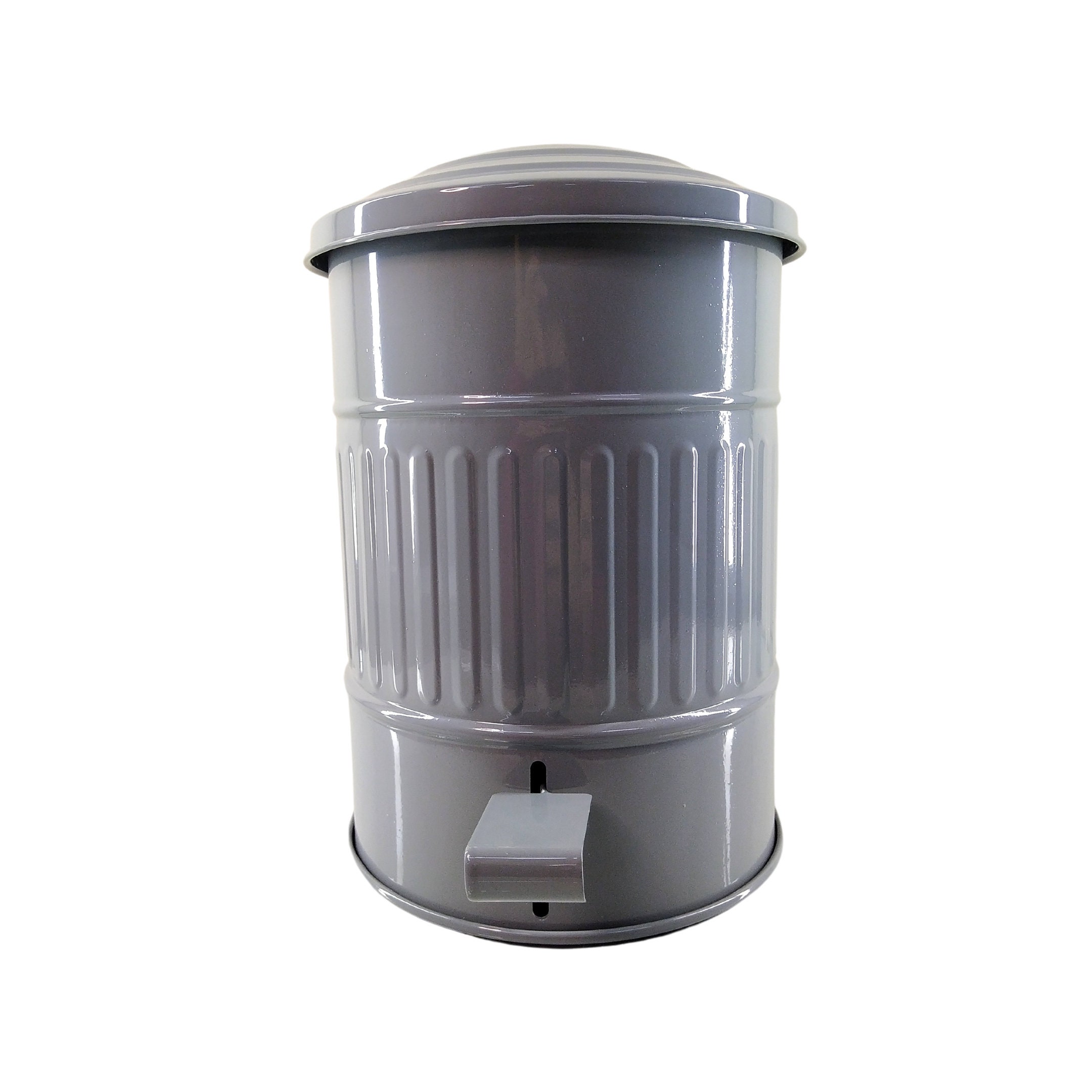 Metal Trash Can With Pedal, Galvanize Decorative Garbage Can, Trash Bin