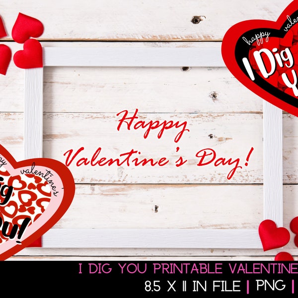I Dig You Valentine Stickers - Etsy