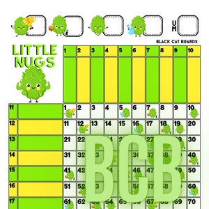 Little Nugs 100 Bingobollsrutnät PDF-NEDLADDNING