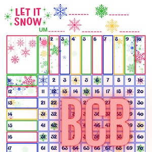 Let It Snow 100 Bingo Ball Weihnachtsgitter PDF DOWNLOAD