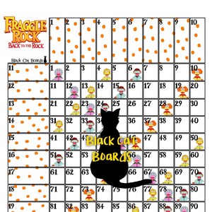 Fraggle Rock 100 Ball Bingo Grid