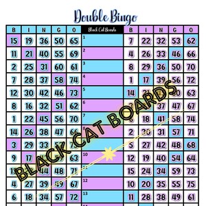 Double Bingo Board 2 Games in 1