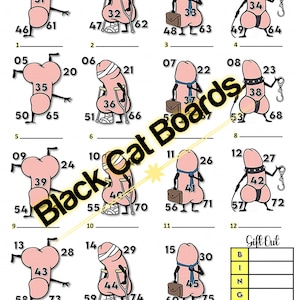 75 Ball Picture STRAIGHT Bingo Board ADULT THEME Pdf