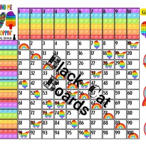 Pop It 100 Ball Bingo Grid