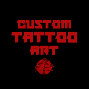 Diseño de tatuaje personalizado / Arte de tatuaje personalizado / Dibujo de tatuaje personalizado / Tatuaje único dibujado a mano / Manga / Flores