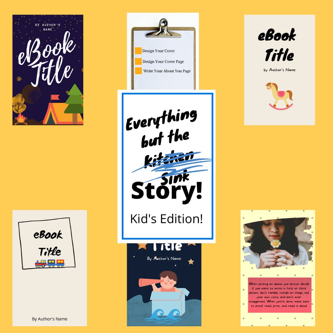 Ebook Templates for Kids Books Canva Templates for Book Etsy