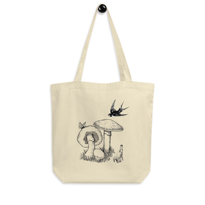 Cottagecore Eco Tote Bag Mushroom Design - Etsy