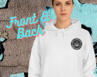 Anti Compliance Compliance Club Front & Back Ladies College Hoodie
