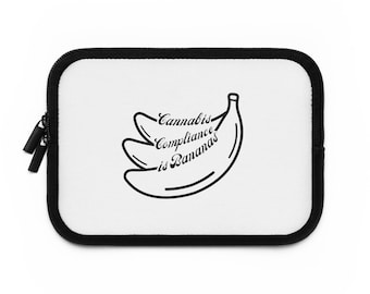 Cannabis Compliance is Bananas Laptop Sleeve