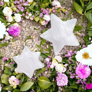 Pink Mangano Star Crystal Healing Calcite Gift Display Heart Chakra