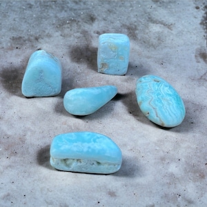 Caribbean Blue Calcite Natural Crystal Stone Healing Gift