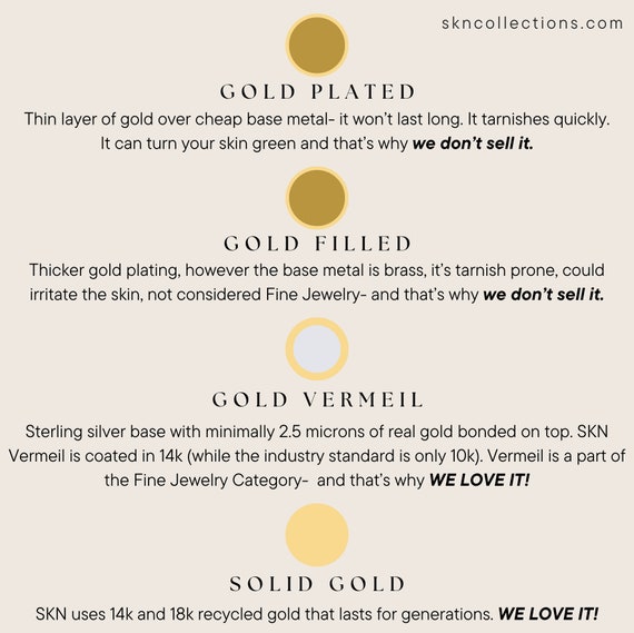 Gold Filled Vs Gold Plated Vs Solid Gold Solid Gold Gold Filled