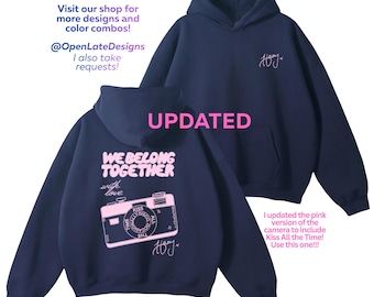 UPDATED!!! Harry Styles We Belong Together Oversized Fleeced Hoodie Pink Design