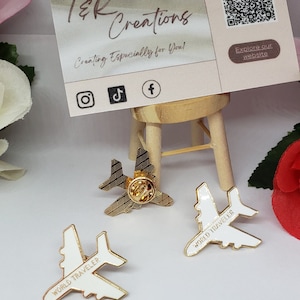 Airplane Enamel Pin: Travel Gift, Backpack Accessory