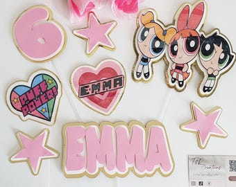 Adorno para tarta personalizado - Las Chicas Superpoderosas